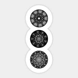 Dotwork Circles Sticker